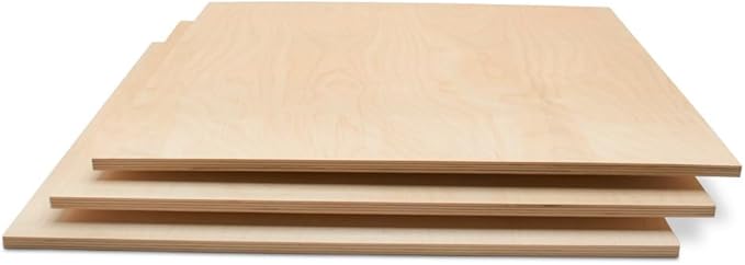 Baltic Birch Plywood 24 x 24 x 3/4 Inch - 18 mm Craft Wood by Woodpeckers