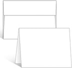 Ohuhu A2 Blank White Cards and Self-Seal Envelopes 100 Pack by Ohuhu