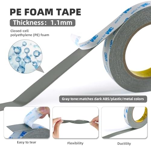 3M Double Sided Tape Heavy Duty 2'' × 20Ft | PE Foam Mounting Tape - Image 2