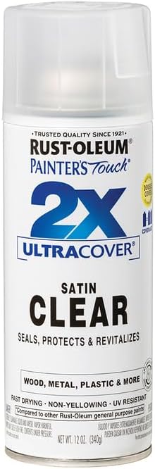 Rust-Oleum Painter's Touch 2X Ultra Cover Spray Paint, Satin Clear | Indoor and - Image 4