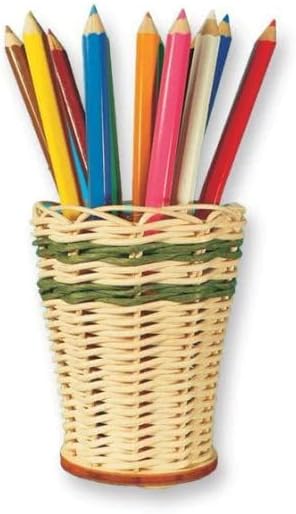 PEDDIG SHOP Mini Basket Weaving Kit – 4 Piece DIY Rattan Basket Craft Set - Image 5