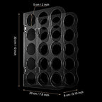 Outus Vinyl Storage Rack Acrylic 15 Holes Vinyl Roll Holder Craft Paper Storage - Image 2