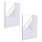 2-Pack Clear Acrylic Sheets, 8.5x11 inch Plexiglass Sheets 2mm | 1/12inch Thick by SIQINZONGWA