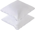 Feather Proof Pillow Protectors 22x22 Pack of 2 Waterproof Soft Bamboo Viscose by Kingnex