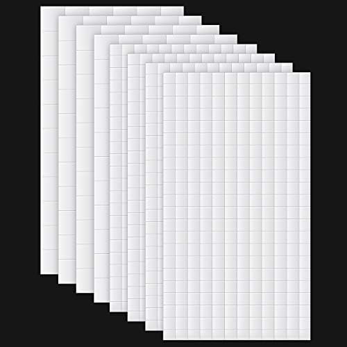 8 Sheets Foam Dots Squares, Adhesive 3D Foam Squares, 2 Sizes, Scrapbook | by Outus