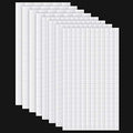 8 Sheets Foam Dots Squares, Adhesive 3D Foam Squares, 2 Sizes, Scrapbook | by Outus