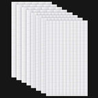 8 Sheets Foam Dots Squares, Adhesive 3D Foam Squares, 2 Sizes, Scrapbook | by Outus