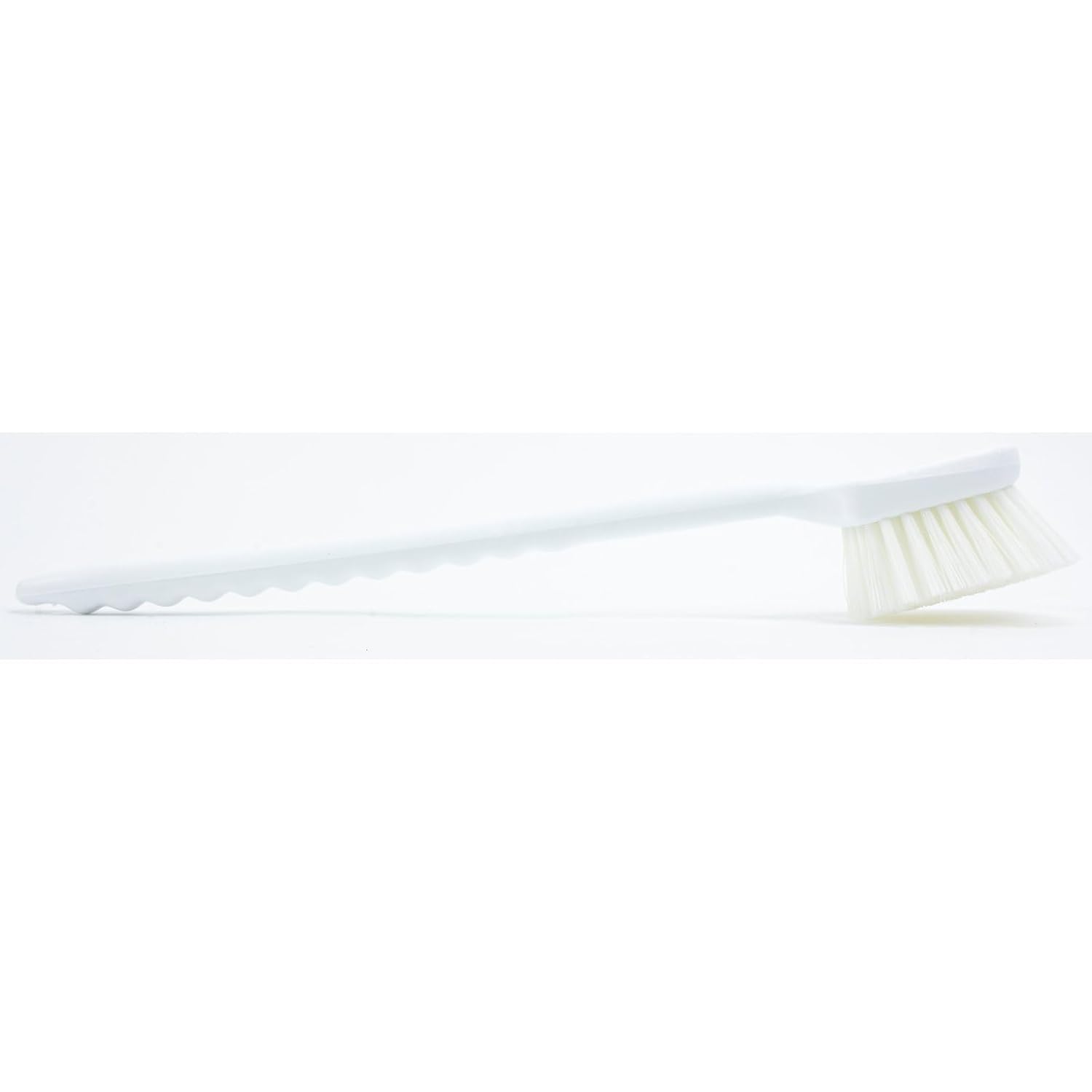 SPARTA 40501EC02 Plastic Large Scrub Brush, Kitchen Brush, Utility Brush With Long Handle For Cleaning, 20 Inches, White, (Pack of 6)