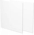Fab Glass and Mirror Pack of 2 Plastic PET Acrylic Plexiglass Sheet 1/8 inch by FabGlassandMirror