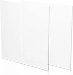 Fab Glass and Mirror Pack of 2 Plastic PET Acrylic Plexiglass Sheet 1/8 inch by FabGlassandMirror