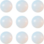FASHEWELRY 50Pcs Synthetic Opalite Cabochons Flat Back Gemstone Cabochons Half by FASHEWELRY
