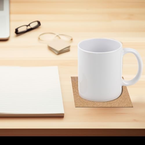 100 Pcs Cork Coasters Bulk, Square Cork Mats Backing Sheets - Image 6