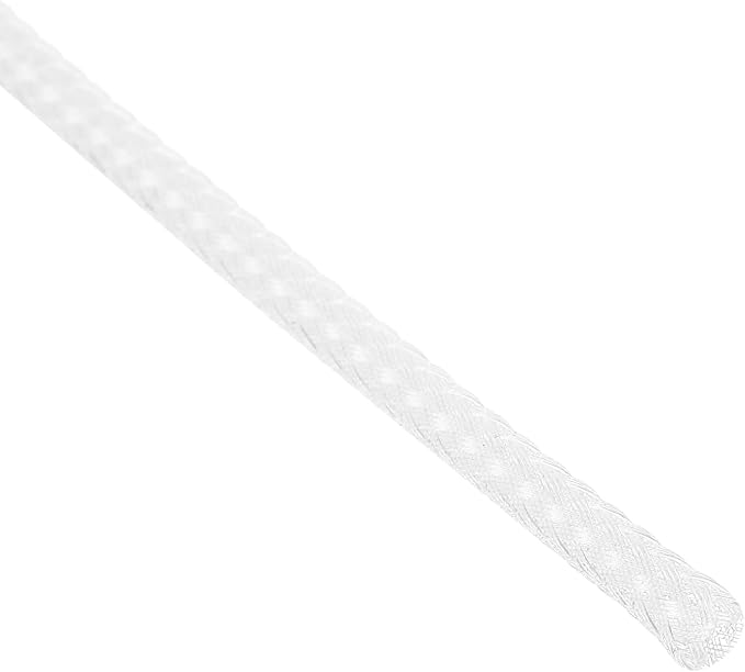 uxcell PET Expandable Sleeving 25ft 1/8" Clear Cable Management Sleeve Cord - Image 2