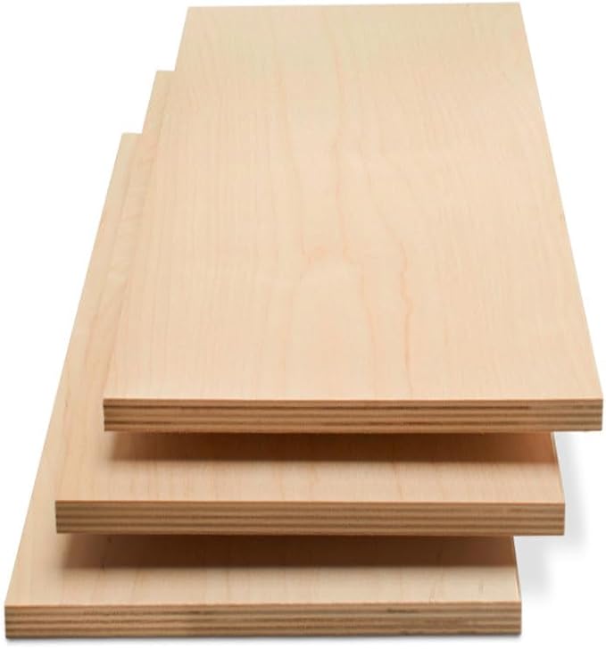 Baltic Birch Plywood 12 x 24 x 3/4 Inch - 18 mm Craft Wood by Woodpeckers