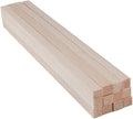 12 Pack Square Wood Dowel Rods 1/2x1/2x12 Inch Balsa Wood Sticks Natural Wood by iUoczi