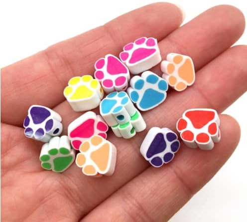 100pcs Mixed Polymer Clay Spacer Beads - Image 7