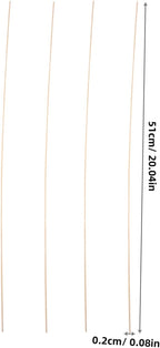 Kisangel 20Pcs Bamboo Kite Sticks, 20.07 Inch Thin Dowels - Image 2