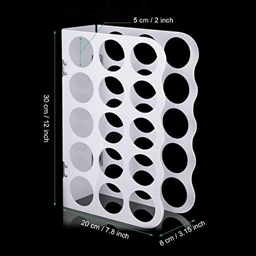 Outus Vinyl Storage Rack Acrylic 15 Holes Vinyl Roll Holder Craft Paper Storage - Image 2