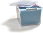 STAPLES Store & Slide Plastic File Box Latching, Letter/Legal Size - Image 6