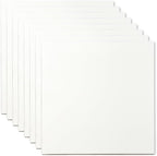 KINGART Stretched White Canvas Set – Square, 6x6 Inch, Triple Gesso Primed – - Image 7
