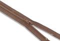 Nylon Coil Zipper 24 Inch Non-Separating Closed End – Light Brown – Replacement by Metalandbrassco