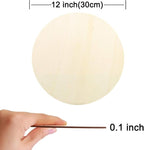 22 Pieces 12" Inch Round Wood Discs - Image 2