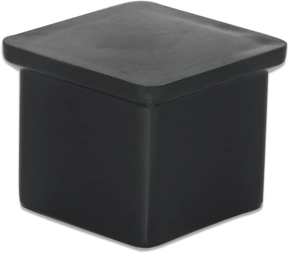 Flyshop 20 Pieces 22 x 22mm PVC Chair Leg Caps Square, Protective Caps for Chair Legs, Floor Protectors, [Noise Reduction & Anti-Scratch], Durable Chair Socks, Black Furniture Feet Gliders