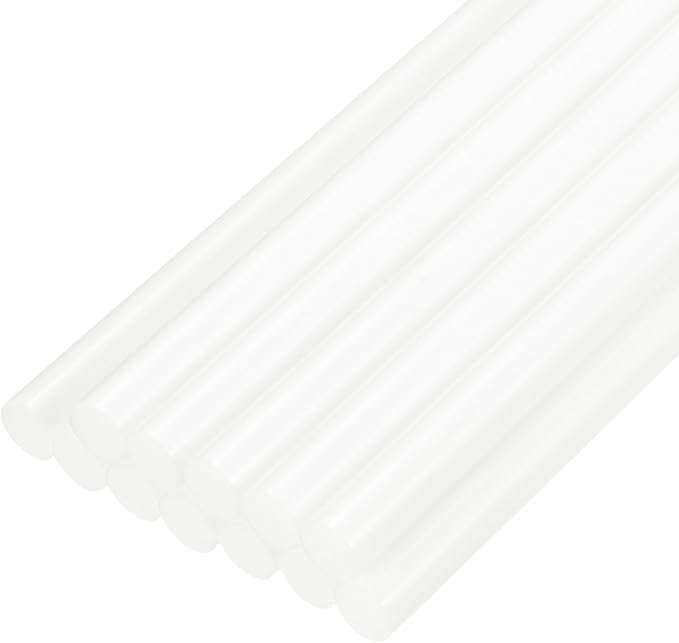 uxcell Mini Hot Glue Sticks for Glue Gun 11mm x 100mm Cream White 12pcs by uxcell