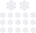 UNICRAFTALE About 500Pcs Christmas Snowflake Beads Bulk White Mini Loose Beads by UNICRAFTALE