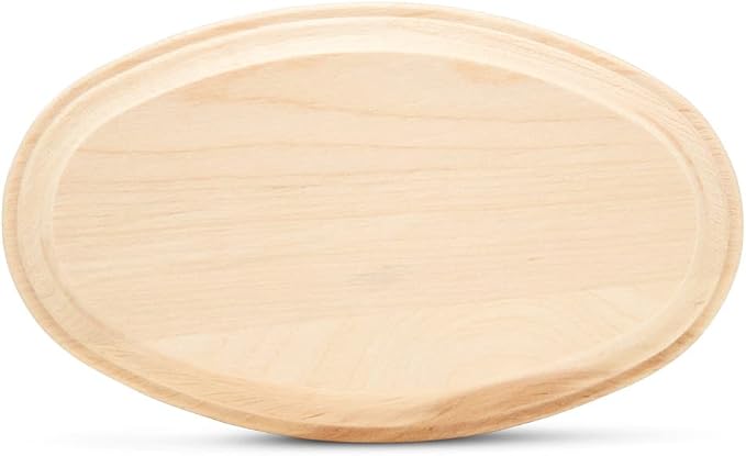 Oval Wood Coasters 5 inch, Unfinished Wood Crafts, Natural Wood Slices by Woodpeckers