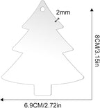 12 Pack Blank Christmas Tree Ornaments Christmas Hanging Ornaments Clear - Image 3