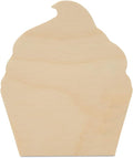Cupcake Chunky Wood Cutout 4 x 3-1/4-inch, by Woodpeckers by Woodpeckers