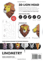 Linometry - 3D Lion Paper Model: A cut, and glue paper model activity book. - Image 2