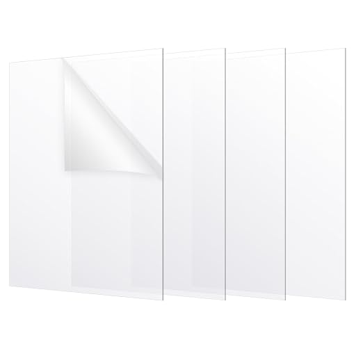 4 Pack 11x14 Clear Plexiglass Sheets by Wtrgas