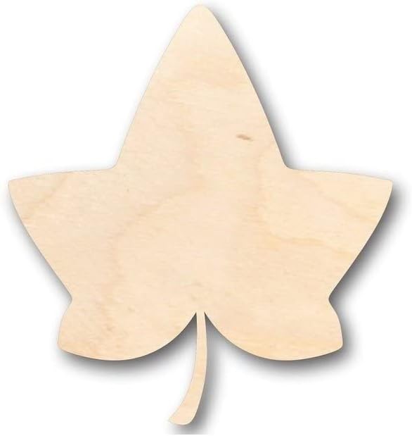 Unfinished Wood Ivy Leaf Shape Fall Craft up to 46" DIY 7" / 1/2" - Image 2