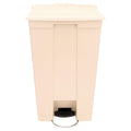 Rubbermaid Commercial Products Legacy Step-On Plastic Trash Can/Container, 23-Gallon, Beige, Hands-Free Garbage Can for Medical Waste in Hospitals/Lab/Emergency/Patient Rooms