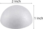 Crafjie 22PCS 2 Inchs White Foam Balls Half Round Polystyrene Half Foam Balls - Image 3