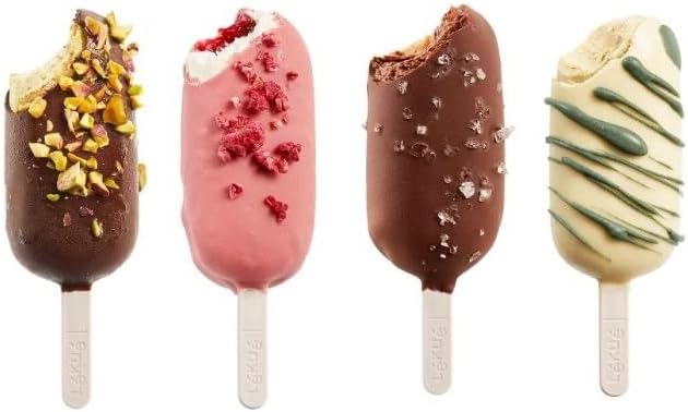 Lékué Set of 4 Classic Creamy Ice Cream Molds + Toppings Container | Fun Shape - Image 4