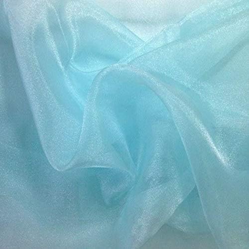 Valentina Textile Inc, Sparkle Crystal Sheer Organza Fabric Shiny by VALENTINATEXTILEINC