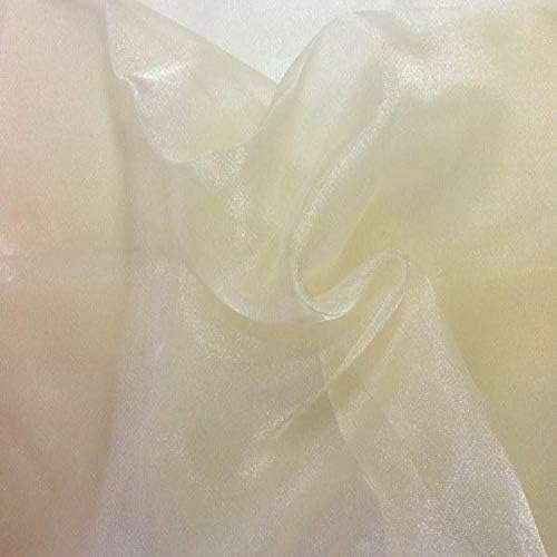 Valentina Textile Inc, Sparkle Crystal Sheer Organza Fabric Shiny by VALENTINATEXTILEINC