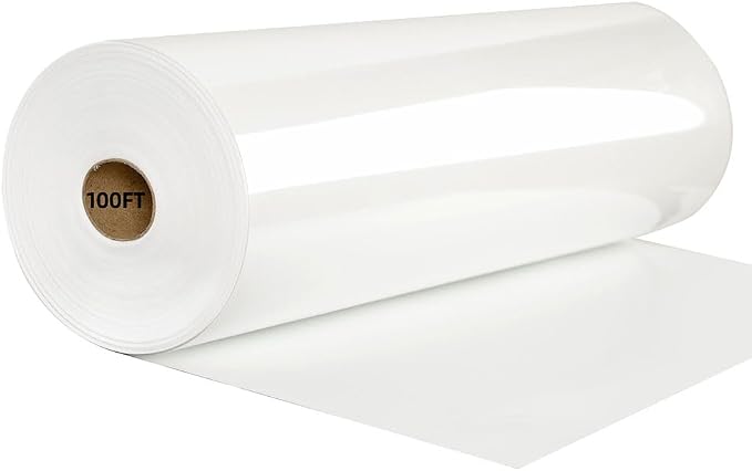 FUNKAKA White HTV Heat Transfer Vinyl Rolls, HTV Vinyl by FUNKAKA