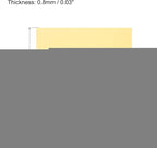 MECCANIXITY EVA Foam Sheets Light Yellow 19.7 Inch x 17.7 Inch 0.8mm Thick - Image 2