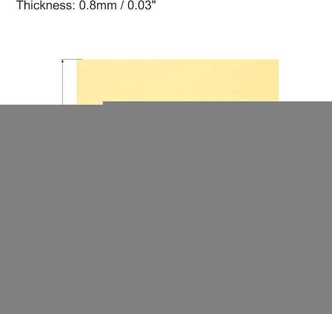 MECCANIXITY EVA Foam Sheets Light Yellow 19.7 Inch x 17.7 Inch 0.8mm Thick - Image 2