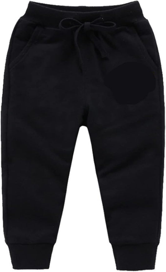 CuteOn Unisex Toddler Jogger Pants Kids Cotton Elastic Waist Winter Baby Sweatpants Pants 1-5Years