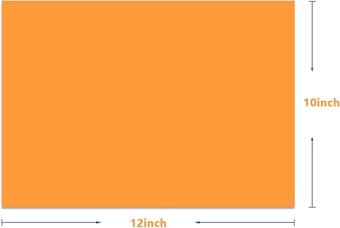 3D Puff Vinyl Heat Transfer 3Pcs 12"*10"-Neon Orange | Puffy Iron-on Vinyl - Image 2