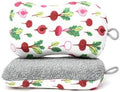 MÜkitchen Premium Microfiber Sponge Set for Dishes and Cleaning, 2 Pack, Printed (Radishing)