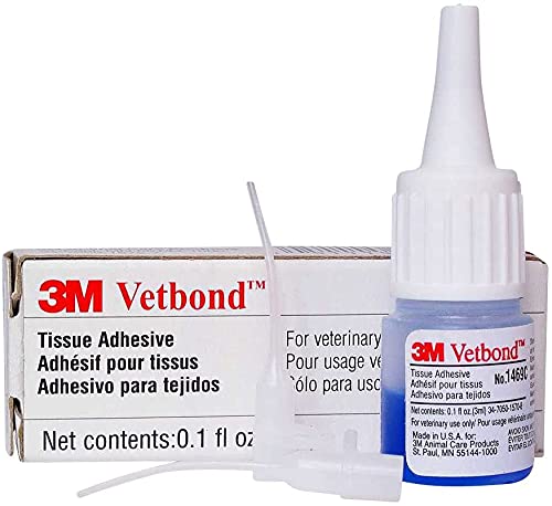 3M Vetbond Tissue Adhesive 0.1 oz – Fast-Acting Veterinary Wound Glue by 3MIndustrial