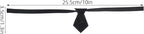 TOYANDONA 4pcs Miniature Neckties Soft Black Tiny Doll Ties - Image 5