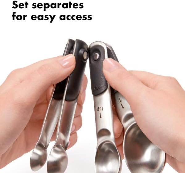 OXO Good Grips 4 Piece Stainless Steel Measuring Spoons - Image 4