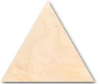 Unfinished Wood Triangle Shape Craft up to 46" DIY 4" / 1/4" - Image 2